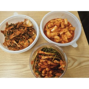 장모님 김치 3종세트(파김치500g+겉절이1kg+깍두기1kg), 1개