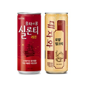 실론티15캔+데자와 로얄 밀크티15캔 240ml 30캔, 1세트