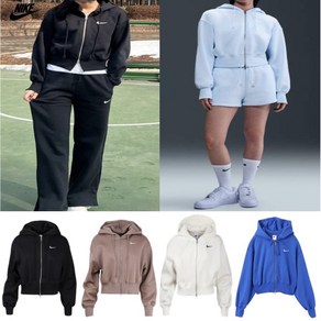[국내 매장판 정품] 나이키 우먼스 스포츠웨어 피닉스 플리스 크롭 풀집 후디 나이키 크롭 후디집업 여성 크롭 집업 후드 집업