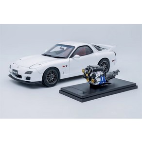 1:18 마쓰다 RX7 SPIRIT R 스포츠카 다이캐스트 자동차 모형