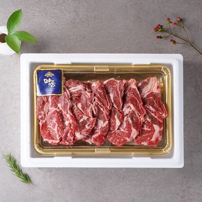 [한가원] 설날 명품 국내산 꽃등심 1kg 선물세트 (황금채반+선물용고급가방), 1세트