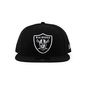 NewEa 뉴에라 Oakland Raides 모자 NFL 블랙 Team Colou 로고 9FIFTY Snapback Adjustable Cap Adult One 사이즈 경량