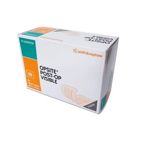 S&N 오피사이트 OPSITE POST-OP VISIBLE 10cm x 8cm 벌집 20개 점착성투명창상피복재, 오피사이트 10cm x 8cm, 1개