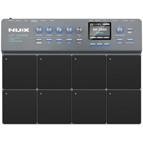 NUX 6 Bluetooth DP-2000 뉴엑스 디지털 타악기 패드 8개의 LED가 있는 스트라이크, 1개