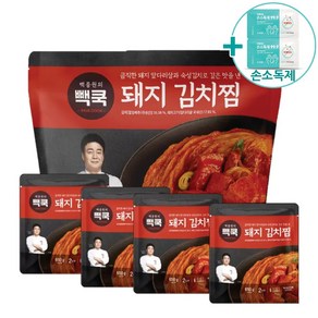 코스트코 더본 백종원 돼지김치찜 2600g (650g x 4팩) [아이스박스] + 더메이런알콜티슈