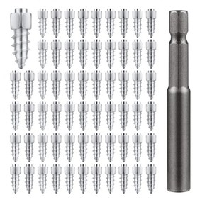 미끄럼 방지 타이어 스파이크 휠 못 타이어 볼트 자동차 ATV 겨울 비상 신발 클리트 100 개, [05] without tool 4x12mm, 100개