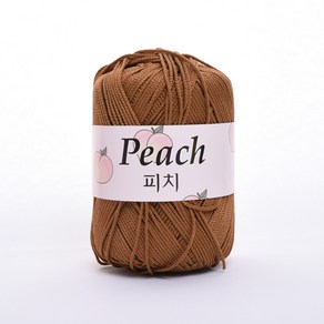 삼남뜨개실 7+1 PEACH 피치실 80g 30컬러 소품실 가방실, PEACH 80g 9 론 브라운, 1개