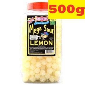 500g 바넷츠 메가 사워 레몬 세상에서 가장 신사탕 Banetts Mega Sou lemon, 1개