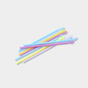 일회용 빨대 20cm 슬러쉬형 삼색빨대(10 000개 벌크포장), 1개