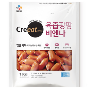 CJ 크레잇 육즙팡팡 비엔나 1kg