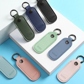 [1+1] 가죽 수납 가죽케이스 키링 bubm 휴대 은행 OTP 전용 파우치 보안카드 USB 저장장치 메모리카드 미니, 연핑크, USB파우치키링_연핑크, 2개