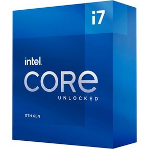 Intel® Core™ i7-11700K 데스크탑 프로세서 8코어 최대 5.0GHz 잠금 해제 LGA1200(Intel 500 시리즈 및 일부 400 칩셋) 125W