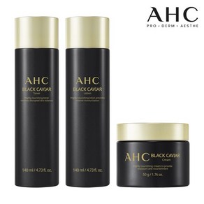 AHC 블랙캐비어 기초 3종 중 택1(토너/로션/크림), 블랙캐비어 토너 140ml, 140ml, 1개