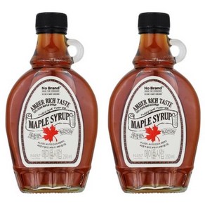 노브랜드 메이플 시럽 250ml 캐나다에서 온 달콤한 시럽 MAPLE SYRUP, 500ML, 2개