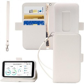 갤럭시 5g 모바일 와이파이 케이스 sc01 수첩형 갤럭시5g 파우치 미니 휴대폰 가볍고 얇은 스트랩 지갑형 케이스화이트, white, 1개