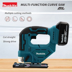 Makita DJV182Z 무선 18V 리튬 배터리 충전식 전기 지그 톱 곡선 목공 절단 다기능, [01] 옵션1, 1개