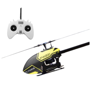 FLY WING FW200 6CH 3D 곡예 GPS 고도 홀드 원 키 리턴 APP H1 V2 비행 제어 시스템으로 RC 헬리콥터 RTF 조정, Yellow, 1개