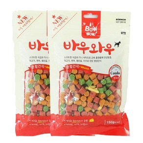 바우와우 혼합 간식 150g, 2개