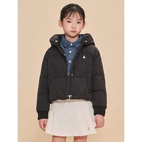 빈폴키즈 시즌오프BEANPOLE KIDS 여아 하이넥 후드 덕다운 숏패딩 블랙 BI4938G035171892