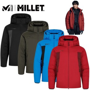 밀레 MILLET 남성 남자 24FW 품질보증 뛰어난 보온력 중량다운으로 마운틴 일상겸용 거위털 구스 다운 패딩 점퍼