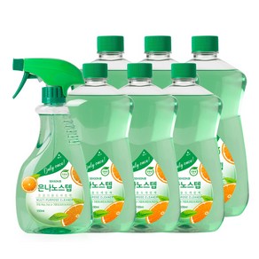 [은나노스텝] 시즌3 다용도세정제 550ml 1통+리필1100ml 6통, 1세트