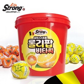 알프스스트롱 롤리팝 비타씨 막대사탕 -레몬맛, 30개, 10g