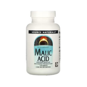 소스네츄럴 말릭산 마그네슘 MALIC ACID 2500mg 120정, 1개