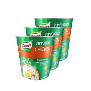 크노르 치킨 포리지 죽 스프 Kno Cup Poidge Chicken 32g x 3개