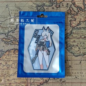 블루 아카이브 칸나 후크 루프 패치 의류 군사 사기 애니메이션 배지 배낭 스티커, 1개, 1. kanna