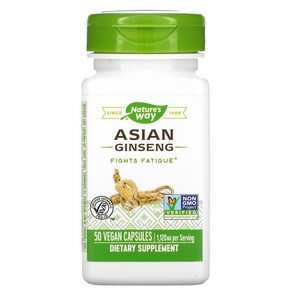 Asian Ginseng 560mg 50 베지캡, 50개, 50정