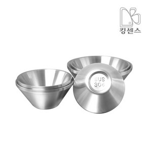 SUS304 샤틴 이중빙수볼, 304이중빙수볼-16cm, 1개, 304이중빙수볼-16cm