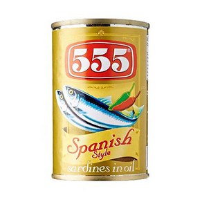 555 Sadines in Oil Spanish Style 사딘스 스페니쉬 스타일, 1개, 155g