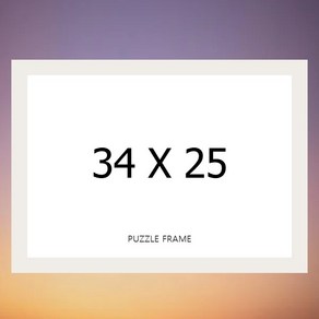 꿈꾸는세상 직소퍼즐 34cmx25cm 300피스 전용액자 시리즈 퍼즐액자, 1개, 슬림액자 wood 화이트, 플라스틱