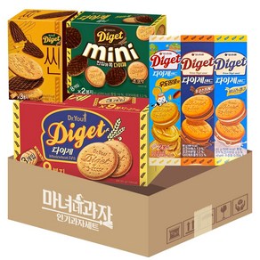다이제덕후6종 다이제 샌드 우도땅콩 + 초코 + 바닐라 + 오리지널 + 미니 + 씬, 1개