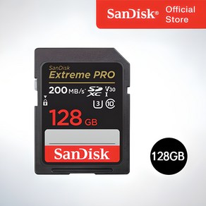 샌디스크코리아 공식인증정품 SD메모리카드 SDXC Extreme Pro 익스트림 프로 UHS-I SDSDXXD 128GB