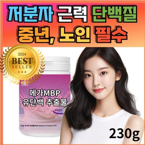 근력 단백질 저분자 유청 단백 가수분해물 mbp 유단백 추출물, 1개, 230g