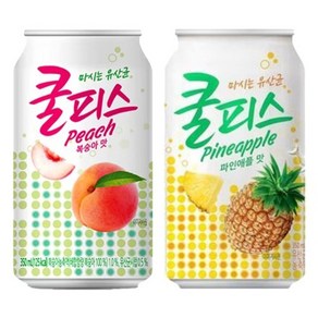 동원 쿨피스 350ml 복숭아24캔+파인애플24캔 (총48캔), 48개