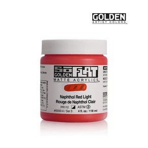 골든 아크릴물감 SoFlat 118ml S5 Naphthol Red Light