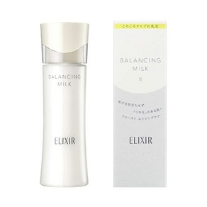 ELIXIR 에릭씰 밸런싱 밀크 끈적끈적한 타입 130mL 로션 수분 모공케어 보습 광옥 루후레 시세이도, 1개