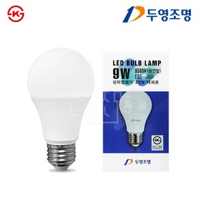 두영 LED 전구 9W, 주광색, 1개