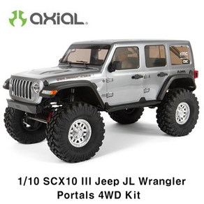 [엑시얼 풀타임4륜 산행용 조립형][실재고O] 1/10 SCX10 III Jeep JL Wangle with Potals 4WD Kit, 1개