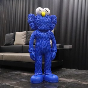 카우스 KAWS 장식품 대형 피규어 수지 오브제 카페 인테리어 가게 오픈 선물 61cm, 블루 62cm, 1개