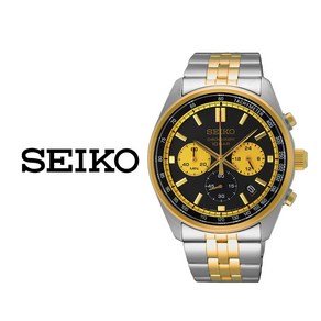 세이코 SEIKO 크로노그래프 골드 메탈 남성 남자 쿼츠 손목시계 SSB430