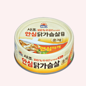 사조 안심 훈제 닭가슴살 90g 통조림 자취 캠핑 필수템 단백질, 1개