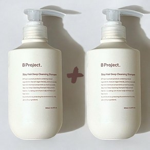 [본사정품] 1+1 비프로젝트 스테이 헤어 딥 클렌징 샴푸 두피 케어 B Project Stay Hair Deep Cleansing Shampoo