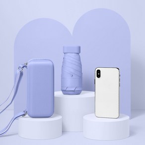 UV 자외선 차단 초경량 숄더백 우산 5단 미니 포켓 예쁜