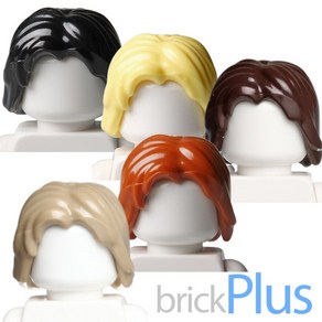 레고 헤어 토르 / 윈터솔져 / 페르시아 왕자 다스단 스타일 Minifig Hair Mid-Length Tousled with Center Part 88283