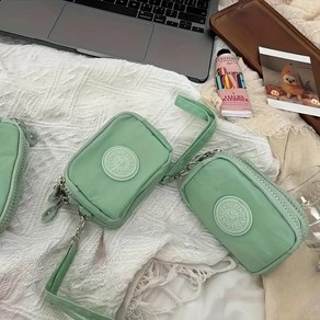 펠리시티 3단 카드동전지갑 / 나일론 카드동전지갑 대용량파우치키링