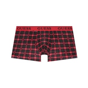 게스 GUESS UNDERWEAR 하트체크 드로즈 - 레드