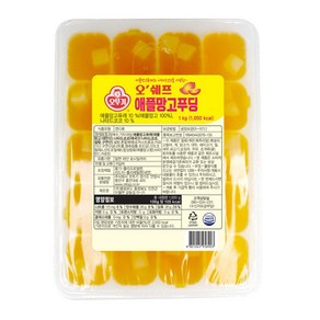 오뚜기 오쉐프 애플망고 푸딩 1kg X3개, 3개